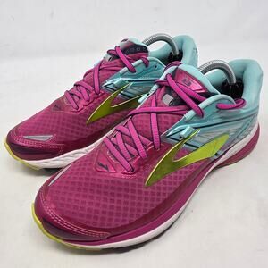 Brooks Ravenna 8 Shoes Running Sneakers Outdoor Teal Pink Womens Size 7